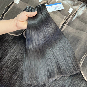 Extensiones de Cabello Liso Natural al Por Mayor con Acabado Súper Sedoso y Brillante en Color Negro - Product Image 1