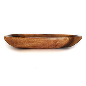 Vente en gros usine – Bol en bois naturel de style américain, éco-responsable et fait main, avec un design élégant à grain de bois, idéal pour les fêtes - Product Image 2