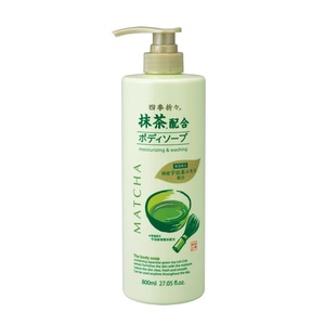 Japan SHIKIORIORI Green Tea Matcha Body <b>Soap</b> 800ml Hydrating Moisturizing Body Wash with Uji Matcha Extract All Skin Types - Product Image 1