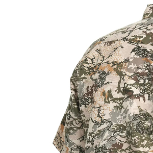 Camisas de Caza para Hombre de Manga Corta, 100% Algodón, Resistentes al Viento, Transpirables, con Estampado Digital y Puños Ajustables con Botones - Product Image 3