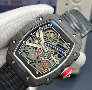 Montre mécanique pour homme RM AMG Factory Luxury Ultra-thin Hollow Movement avec boîtier en fibre de carbone, style sportif, 44 mm, sportive, de plongée - Product Image 2