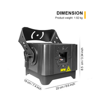 Proyector de Luces Láser SHEHDS IP65 de 3W RGB con Animación de Patrones, 20 KPPS DMX512, Luz Láser para DJ, Solución de Iluminación para Discotecas
