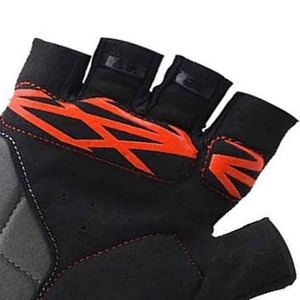 Gants de vélo sportifs à longueur de poignet, en polyester respirant, sans doublure, pour le cyclisme, utilisation printemps-été, noir, gris, pour hommes - Product Image 4