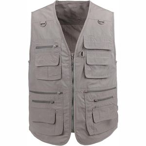 Veste sans manches décontractée pour homme, idéale pour l'automne, le travail en extérieur, la pêche, les voyages, avec plusieurs poches, pour adultes - Product Image 5