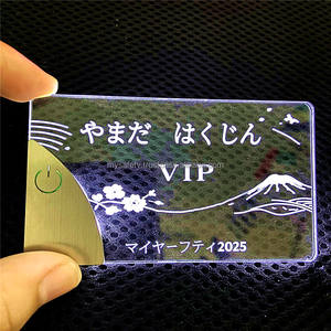2 Cartes de Visite Numériques Personnalisées en Métal avec LED, NFC, RFID, Vidéo Holographique, Logo et Emballage de Luxe Imprimé - Product Image 4