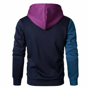 Sweat-shirt à capuche personnalisé pour homme, doublure polaire d'hiver, avec poche, couleur unie, pull à capuche pour homme - Product Image 3