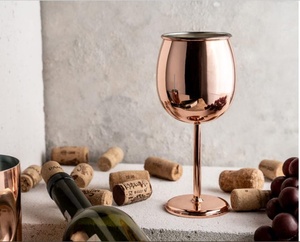 multipurpose copper <b>wine</b> <b>goblet</b> juice serving copper glass water serving copper <b>goblet</b> cocktail serving copper glass mocktail - Product Image 5