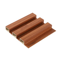 Panneaux muraux intérieurs en WPC rainurés imperméables, design personnalisé, texture composite décorative pour usage domestique et commercial
