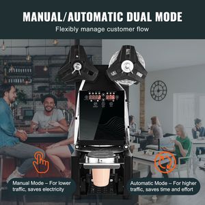 Macchina Sigillatrice Elettrica per Tazze ad Alta Velocità 500-650 Tazze/Ora, Altezza 190mm, Tecnologia di Sigillatura a Caldo per Tazze da 90/95mm - Product Image 4
