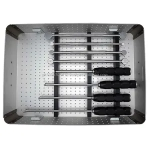 Instrument de remodelage de l'espace disque pour arthrodesis cervicale, kit de précision pour la préparation de la plaque discale neuro-spinale en acier inoxydable par Dentavex - Product Image 4