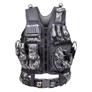 Chaleco Táctico Transpirable Personalizado, Chaleco de Caza de Poliéster con Bolsillos Utilitarios, Chaleco Ligero para Entrenamiento de Tiro al Aire Libre, OEM - Product Image 3