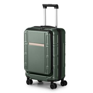 Valigia da Viaggio 20 Pollici in Alluminio con ABS+PC 22 X 14 X 9 Approvata dalle Compagnie Aeree Scomparto Frontale Doppie Ruote Girevoli Serratura TSA - Product Image 6