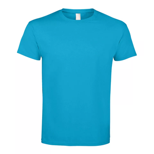 100% algodón pesado ODM Aqua Camiseta de manga corta S 2XL de talla grande para hombre Camisetas diseño de impresión a granel personalizado niños Polos Camiseta de punto - Product Image 1