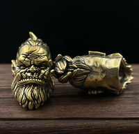 Cuentas de Latón con Forma de Cuchillo Orc de Warcraft, Estilo Punk, para EDC, Actividades al Aire Libre, DIY, Cordón de Paracord, Colgante, Pulseras de Cuerda para Paraguas, Accesorios