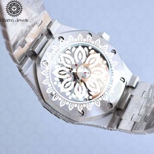 Charm_Jewels Luxury Women's Stainless Steel <b>Watch</b> 38mm Round Dial Analog Quartz Movement Sapphire Crystal Folding Clasp - Product Image 3