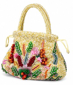 Bolso de Noche con Cuentas y Diseño Floral Hecho a Mano, Correa de Hombro, Elegante Regalo de Boda, de Algodón con Cierre Magnético para Fiestas - Product Image 2