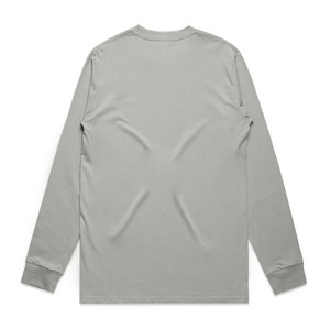 Chemise à manches longues de première qualité, coupe ample, en coton peigné, avec double couture, style basique et élégant - Product Image 6