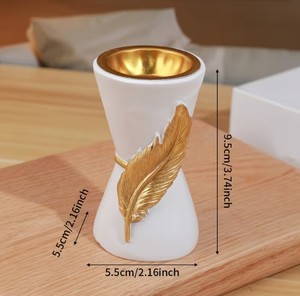 Luxury White Resin <b>Bakhoor</b> Burner Mabkhara Arabic <b>Oud</b> Sandalwood Incense Holder Custom Logo Home Fragrance Decor - Product Image 3