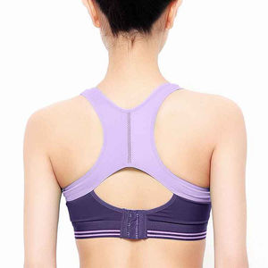 Sujetador Deportivo, Ropa Interior Deportiva, Sujetadores Deportivos Personalizados para Fitness, Sujetador Deportivo Blanco Acolchado de Alto Impacto - Product Image 4