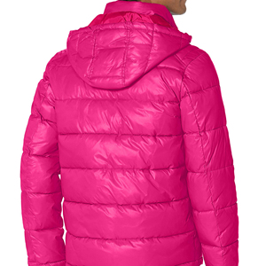 OEM Service New Arrival Casual Summer White Duck Parka Jacket Solid Color Hooded Puffer <b>Coat</b> <b>Zipper</b> Closure Breathable Canvas - Product Image 6