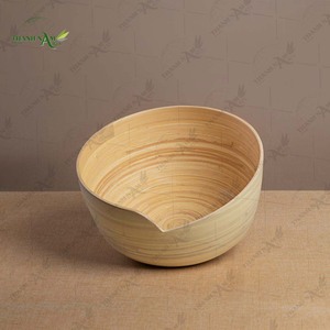 Bol en bambou rustique et élégant personnalisé en gros pour la restauration et la cuisine - Product Image 4