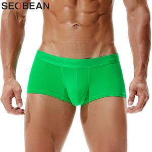 <b>Custom</b> Men's 100% Cotton Printed Beaded <b>Boxer</b> Briefs Breathable Soft Underwear OEM ODM Private Label Wholesale Manufacturer - Product Image 5