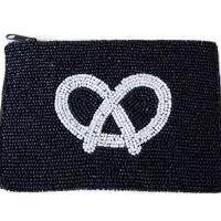 Porte-monnaie classique en perles avec broderie, forme personnalisée, pochette zippée pour usage quotidien, perles colorées, petite taille - Product Image 5