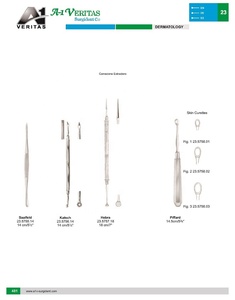 Instrumentos Quirúrgicos Dermatológicos Reutilizables Manuales de Acero Inoxidable de Grado Médico, Calidad Premium A-1 VERITAS Hebra 18 cm - Product Image 6