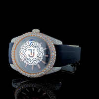 Montre unisexe de qualité export, moderne, entièrement blanche, avec diamants Moissanite, en acier inoxydable, mouvement mécanique ETA, idéale pour les fêtes et comme cadeau