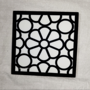 Posavasos de resina adornados cortados con láser, elegantes posavasos decorativos para bebidas para el hogar, la Oficina y el bar con detalles intrincados - Product Image 5