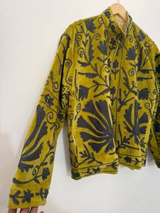 Luxury <b>Velvet</b> Knitted Suzani Embroidery <b>Jacket</b> Wholesale | Handmade Bohemian Ethnic <b>Womens</b> Cotton Lightweight Statement - Product Image 3
