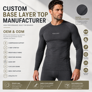 Custom Color Combination Crew Neck Design Second <b>Skin</b> Long Sleeve Shirt Thermal Fleece Lined Fabric For Yoga Fitness Supplier - Product Image 5