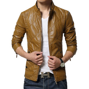 Top Quality Custom Men's <b>Leather</b> Jackets Hot Selling <b>Leather</b> Jacket 2025 Factory OEM High Quality Men's <b>Leather</b> Bomber Jacket - Product Image 5