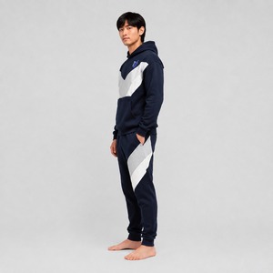 Ensemble de survêtement en coton uni à capuche sur mesure pour homme, décontracté, grande taille, nouvelle mode, léger, à prix avantageux - Product Image 4