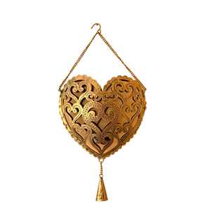 Soporte de vela de metal en forma de corazón accesorio de decoración del hogar - Product Image 2