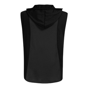 เสื้อฮู้ดดี้ผู้ชายไซส์ใหญ่ ระบายอากาศได้ดี ผ้าทอ ดีไซน์แขนกุด สวมใส่สบาย ทรงโอเวอร์ไซส์ แห้งเร็ว เหมาะสำหรับฤดูร้อน เสื้อฮู้ดดี้แขนกุดผู้ชาย - Product Image 3