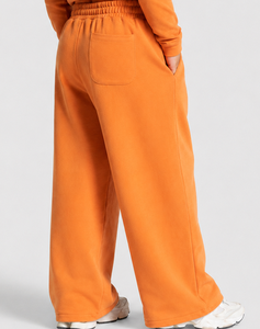 Pantalon de jogging décontracté surdimensionné pour fille, motif citrouille contrastant, en molleton respirant de qualité supérieure - Product Image 2