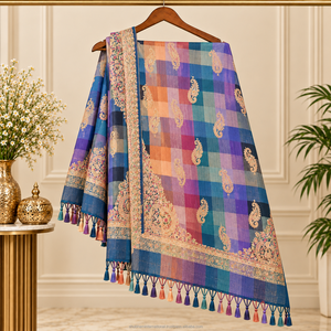 Elegante Chal de Lana para Mujer, Suave, Cálido y Ligero, con Diseño Floral, Accesorio de Moda para Ocasiones Festivas, Colecciones de Regalo - Product Image 5