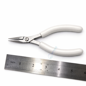 High Quality <b>Needle</b> Nose Pliers 5 Inch Stainless Steel Jewelry Making Tool White Ergonomic Handle for Craftsmen DIY <b>Beading</b> - Product Image 3
