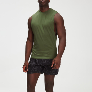 Chaleco Deportivo de Algodón para Hombre, Holgado, de Secado Rápido, Transpirable, de Color Sólido, para Gimnasio, Entrenamiento, Sin Mangas, Informal, 180g - Product Image 3