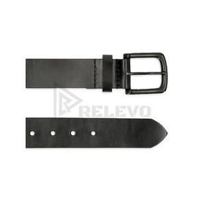 Cinturón de Cuero Vacuno para Hombre, Hebilla Clásica, Correa Ajustable, Duradero, Informal, Formal, Cómodo para Uso Diario - Product Image 3