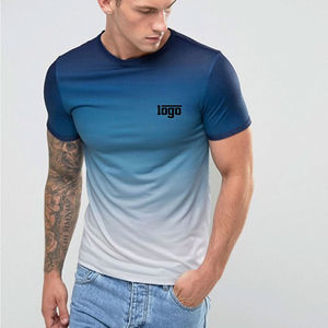 Sublimation t Shirts Men With logo 100 <b>Polyester</b> Feels Cotton Mens Blanks <b>Tshirts</b> for Sublimation Custom t Shirts - Product Image 2