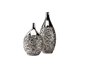 Florero Metálico Moderno para Decoración de Interiores Elegante, Perfecto para la Sala de Estar y el Dormitorio - Product Image 5