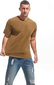 Nouveaux T-shirts pour hommes en coton 100% confortables, à manches courtes, surdimensionnés, avec logo personnalisé, respirants, design tendance, vente en gros - Product Image 4