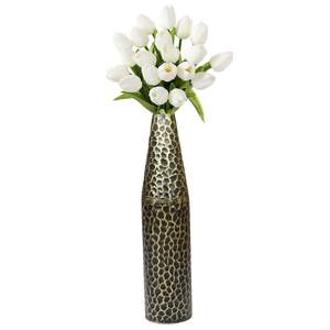 Magnifique vase en métal pour la décoration de table à manger, avec un attrait décoratif contemporain haut de gamme - Product Image 5