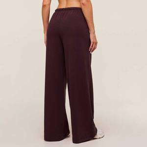 Nesta Sports – Pantalon de jogging d'hiver personnalisé pour femme, en coton uni, doux, décontracté, coupe large et droite, vente en gros - Product Image 2