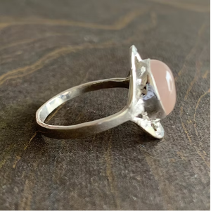 Natural Rose Quartz Gemstone Fine Jewelry <b>925</b> <b>Silver</b> <b>Ring</b> For Unisex Everyday Wear & Occasional Gift - Product Image 5