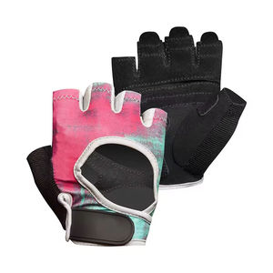 Wholesale Unisex Half-Finger PU Gym <b>Gloves</b> with Adjustable Wrist Strap Non-Slip for Sports <b>Weight</b> Lifting Bodybuilding Running - Product Image 1