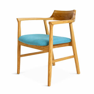 Silla de Comedor Hiroshima de Madera de Teca Sólida y Duradera, Estilo Escandinavo Moderno, con Cojín Suave, Muebles para Restaurante, Superventas - Product Image 3