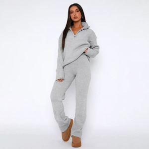 Conjunto Deportivo PIHA SPORTS para Mujer, 2 en 1, Chaqueta con Cremallera de Manga Larga y Bolsillos Laterales, Pantalones Deportivos para Correr, Ropa de Invierno - Product Image 6